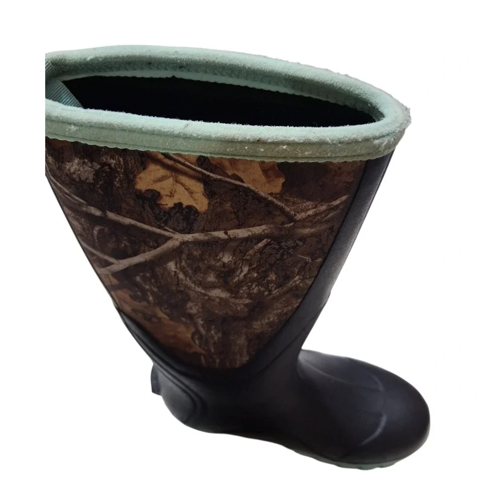 TIDEWE Rubber Boots for Women Multi-Season with Steel‎ Shank, Tree Camo Size 5